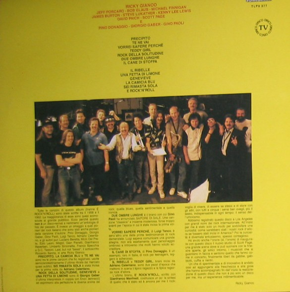 Ricky Gianco - È Rock 'N' Roll | Fonit Cetra (TLPX 277) - 2 Ricky Gianco - È Rock 'N' Roll | Fonit Cetra (TLPX 277) - 2