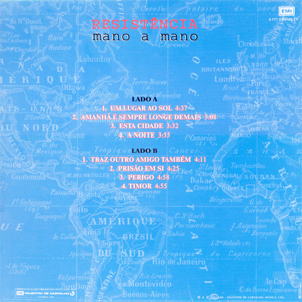 Resistência - Mano A Mano | EMI (0 777 7 81188 1 7) - 3 Resistência - Mano A Mano | EMI (0 777 7 81188 1 7) - 3
