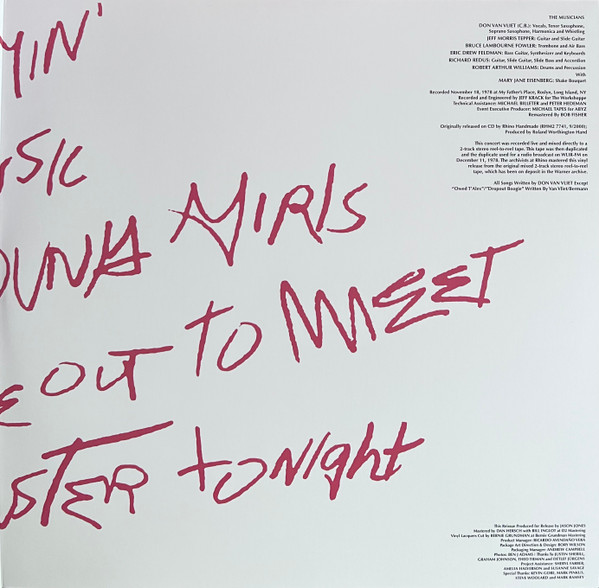 Captain Beefheart And The Magic Band - I'm Going To Do What I Wanna Do (Live At My Father's Place 1978) | Rhino Records (R1 77471) - 3 Captain Beefheart And The Magic Band - I'm Going To Do What I Wanna Do (Live At My Father's Place 1978) | Rhino Records (R1 77471) - 3