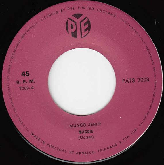 Mungo Jerry - Maggie | Pye Records (PATS 7009) - 3