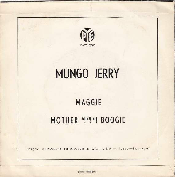Mungo Jerry - Maggie | Pye Records (PATS 7009) - 2