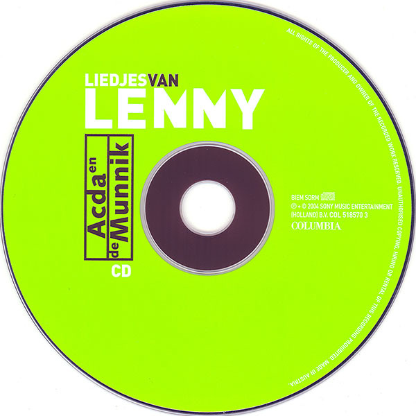 Acda en de Munnik - Liedjes Van Lenny (Limited Edition) | Columbia (518570 3) - 3 Acda en de Munnik - Liedjes Van Lenny (Limited Edition) | Columbia (518570 3) - 3