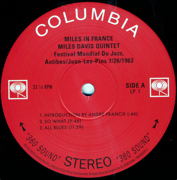 The Miles Davis Quintet - Miles In France 1963 & 1964 (The Bootleg Series, Vol. 8) | Columbia (19802801681A) - 4 The Miles Davis Quintet - Miles In France 1963 & 1964 (The Bootleg Series, Vol. 8) | Columbia (19802801681A) - 4