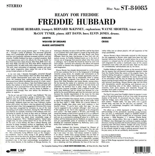 Freddie Hubbard - Ready For Freddie | Blue Note (BST 84085) - 2