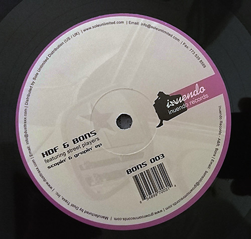 HDF & Bons - Scopin' & Gropin' EP | Inuendo (BONS003) - 2