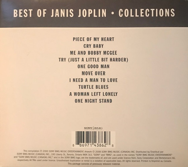Janis Joplin - Best Of Collections | Sony BMG (88697-14386-2) - 2