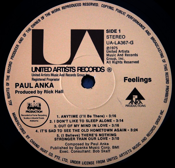 Paul Anka - Feelings | United Artists Records (UA-LA367-G) - 3 Paul Anka - Feelings | United Artists Records (UA-LA367-G) - 3