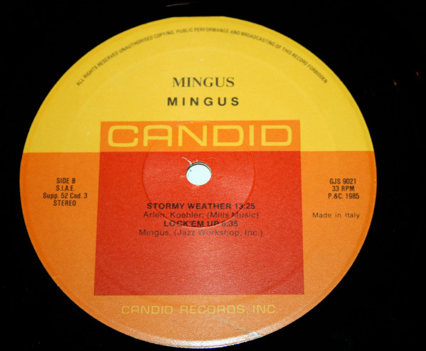 Charles Mingus - Mingus | Candid (GJS 9021) - 3