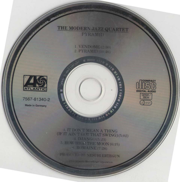 The Modern Jazz Quartet - Pyramid | Atlantic (7567-81340-2) - 3