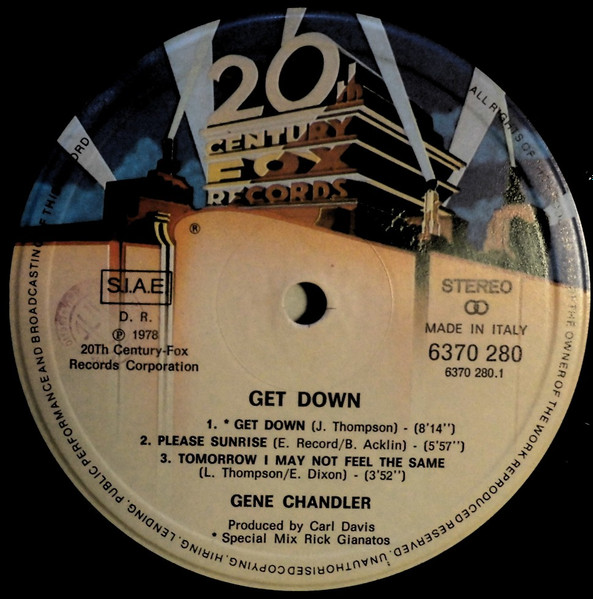 Gene Chandler - Get Down | 20th Century Fox Records (6370 280) - 3 Gene Chandler - Get Down | 20th Century Fox Records (6370 280) - 3