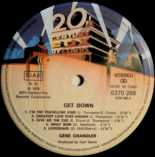 Gene Chandler - Get Down | 20th Century Fox Records (6370 280) - 4 Gene Chandler - Get Down | 20th Century Fox Records (6370 280) - 4