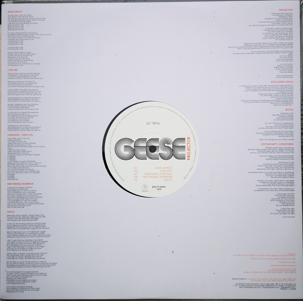 Geese - Projector LP | Partisan Records (PTPS05LP) - 2 Geese - Projector LP | Partisan Records (PTPS05LP) - 2