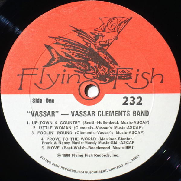 The Vassar Clements Band - Vassar | Flying Fish (232) - 3 The Vassar Clements Band - Vassar | Flying Fish (232) - 3