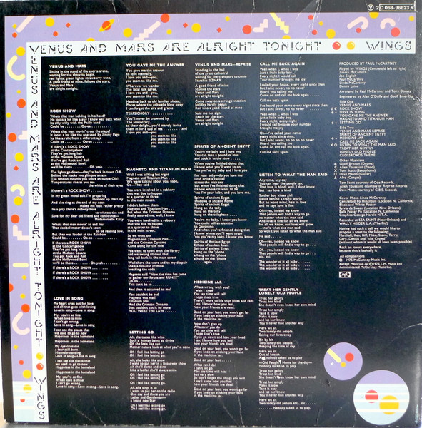 Wings - Venus And Mars | Capitol Records (2C 068-96.623 (Y)) - 4 Wings - Venus And Mars | Capitol Records (2C 068-96.623 (Y)) - 4