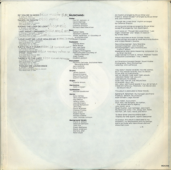 Lenny Williams - Love Current | MCA Records (MCA-3155) - 4