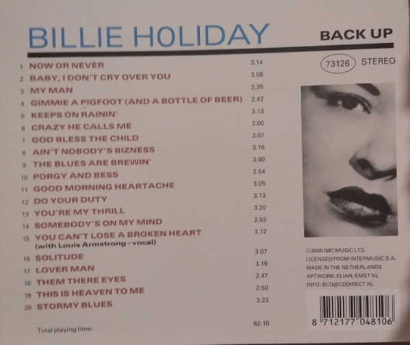 Billie Holiday - You're My Thrill | Back Up (73126) - 3