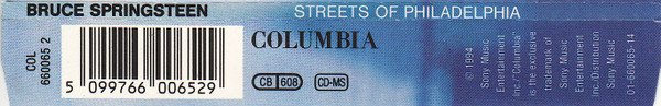 Bruce Springsteen - Streets Of Philadelphia | Columbia (COL 660065 2) - 4 Bruce Springsteen - Streets Of Philadelphia | Columbia (COL 660065 2) - 4
