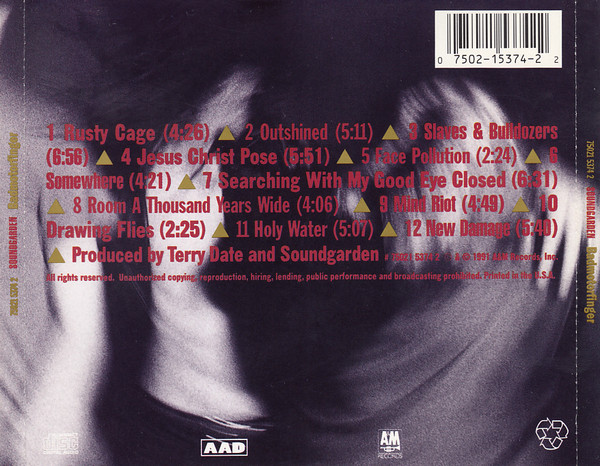 Soundgarden - Badmotorfinger | A&M Records (75021 5374 2) - 2