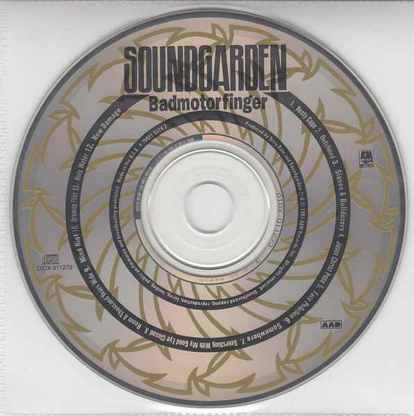 Soundgarden - Badmotorfinger | A&M Records (75021 5374 2) - 3