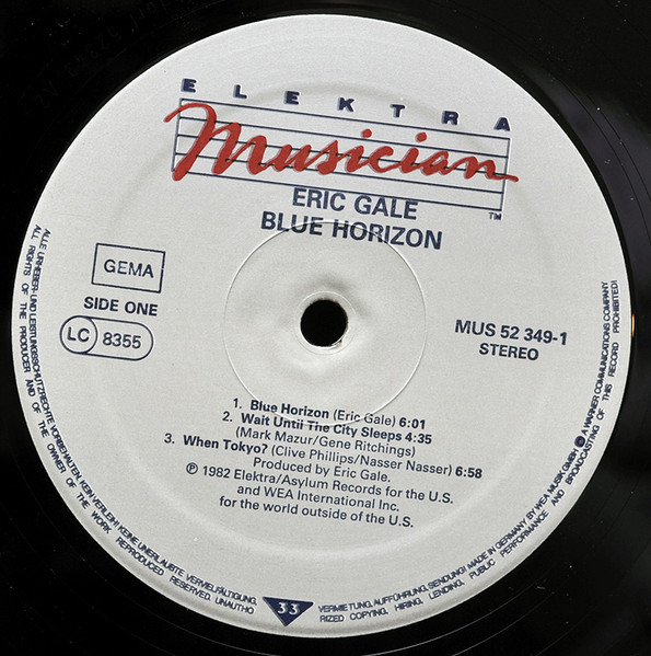 Eric Gale - Blue Horizon | Elektra Musician (MUS K 52 349) - 3
