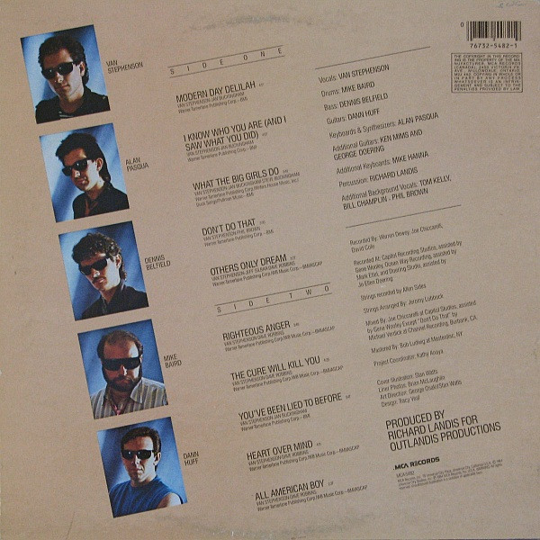 Van Stephenson - Righteous Anger | MCA Records (MCA-5482) - 2