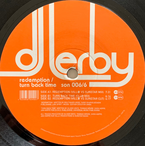 DJ Lerby - Redemption | Sonar Records (SON 006/6) - 3