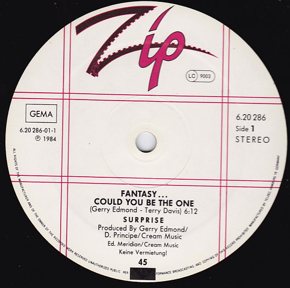 Surprise - Fantasy... Could You Be The One | Zip (6.20 286) - 2