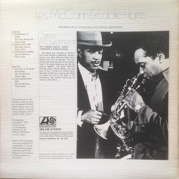 Les McCann & Eddie Harris - Swiss Movement | Atlantic (588 206) - 2 Les McCann & Eddie Harris - Swiss Movement | Atlantic (588 206) - 2