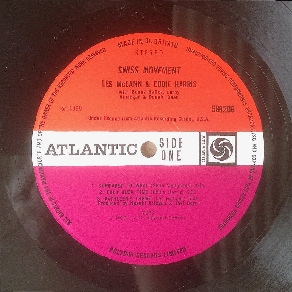 Les McCann & Eddie Harris - Swiss Movement | Atlantic (588 206) - 3 Les McCann & Eddie Harris - Swiss Movement | Atlantic (588 206) - 3