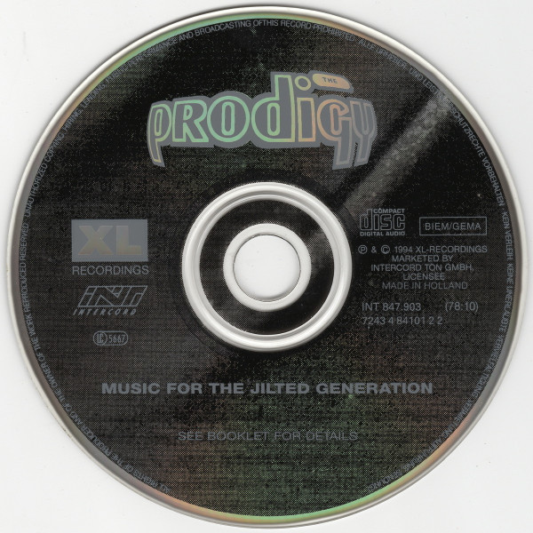 The Prodigy - Music For The Jilted Generation | XL Recordings (INT 847.903) - 3