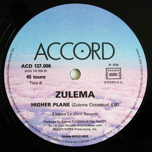 Zulema - Change / Higher Plane | Accord (ACD 137.006) - 2