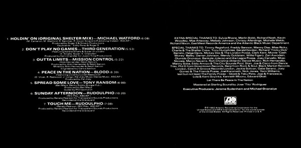 Various - Underground Dance Music Vol. 1 | Atlantic (82357-2) - 2