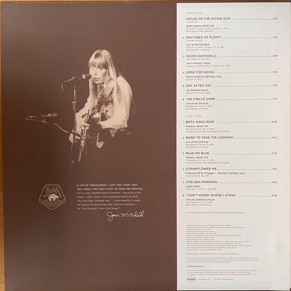 Joni Mitchell - Archives – Volume 1: The Early Years (1963-1967): Highlights | Rhino Records (R1 645871) - 2 Joni Mitchell - Archives – Volume 1: The Early Years (1963-1967): Highlights | Rhino Records (R1 645871) - 2