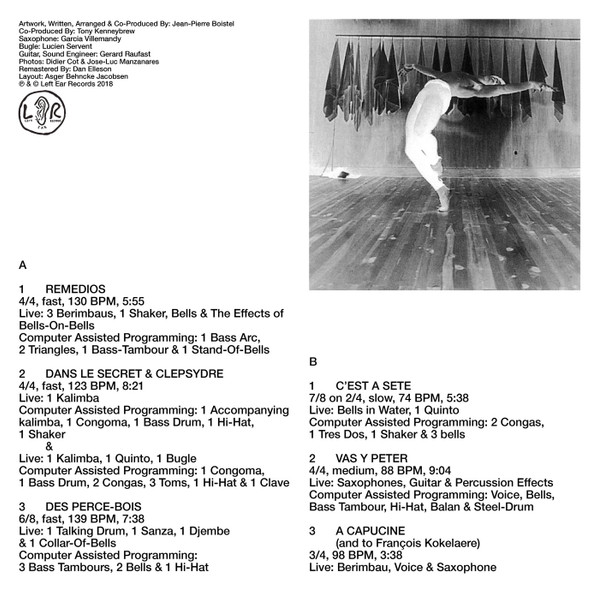 Jean-Pierre Boistel ///////// Tony Kenneybrew - Percussions Pour La Danse | Left Ear Records (LER 1016) - main