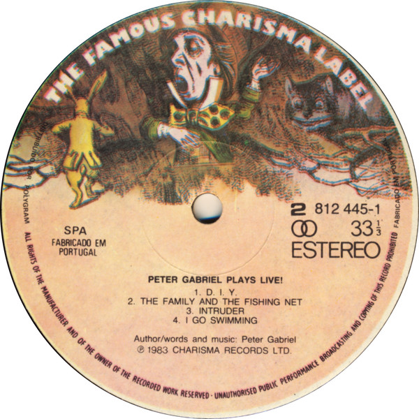 Peter Gabriel - Plays Live | Charisma (812 445-1) - 4