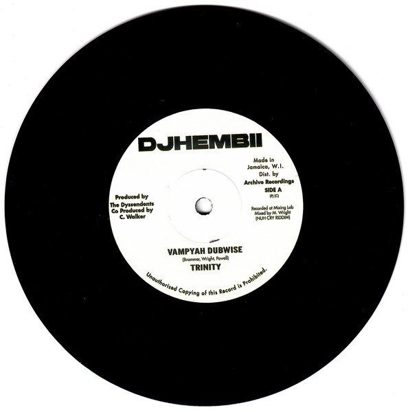 Trinity - Vampyah Dubwise | Djhembii (DJS7001) - main