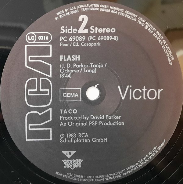 Taco - Superphysical Resurrection | RCA (PC 69089) - 3