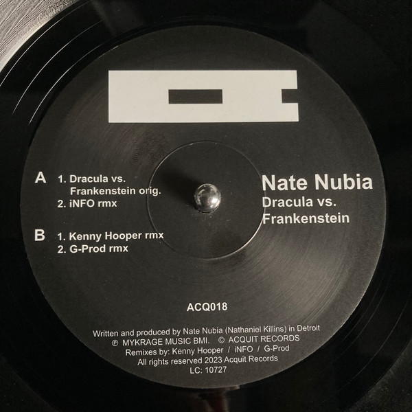 Nate Nubia - Dracula vs. Frankenstein | Acquit Records (ACQ018) - main