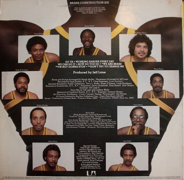Brass Construction - Brass Construction 6 | United Artists Records (LT-1060) - 2 Brass Construction - Brass Construction 6 | United Artists Records (LT-1060) - 2