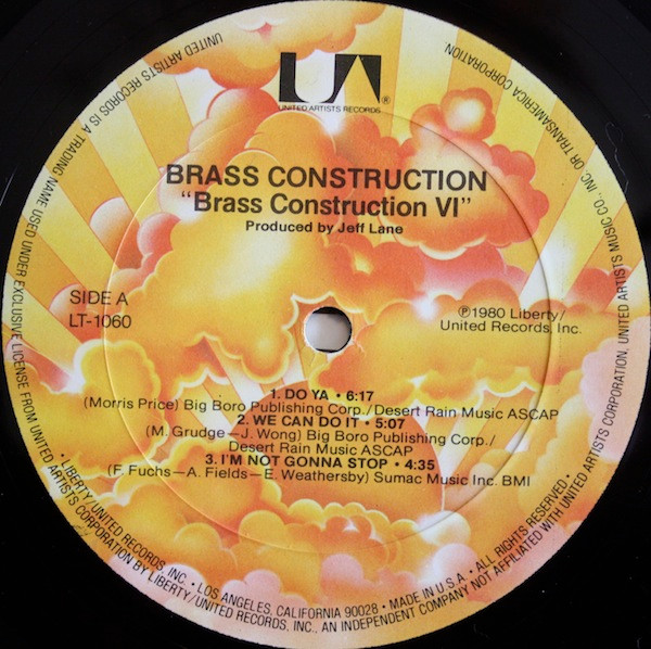 Brass Construction - Brass Construction 6 | United Artists Records (LT-1060) - 3 Brass Construction - Brass Construction 6 | United Artists Records (LT-1060) - 3