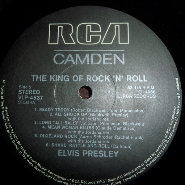 Elvis Presley - The King Of Rock 'N' Roll | RCA Camden (VLP-4537) - 4