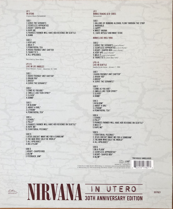 Nirvana - In Utero | DGC (5517821) - 2