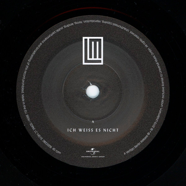 Lindemann - Ich Weiss Es Nicht | Vertigo Berlin (0832009) - 3