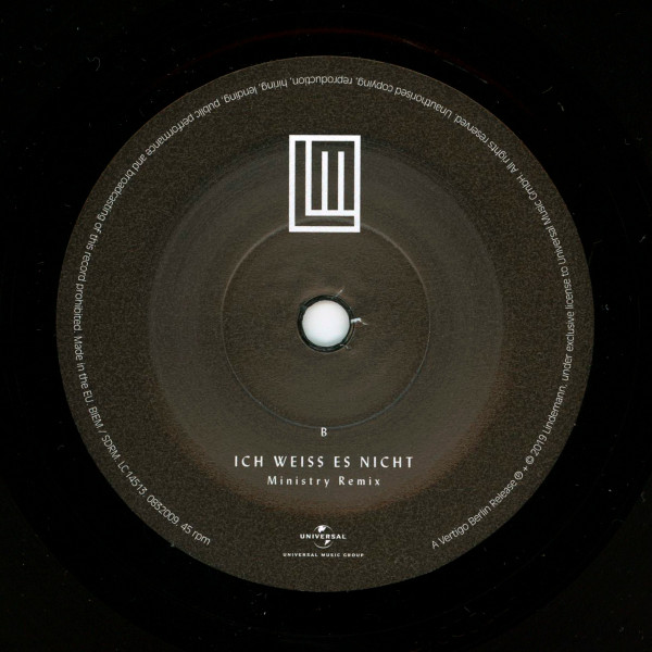 Lindemann - Ich Weiss Es Nicht | Vertigo Berlin (0832009) - 4