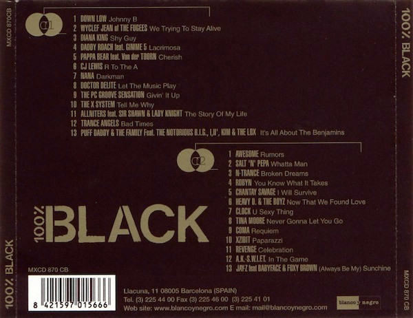Various - 100% Black | Blanco Y Negro (MXCD 870 CB) - 2
