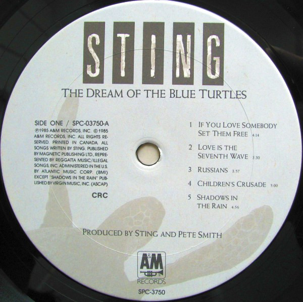 Sting - The Dream Of The Blue Turtles | A&M Records (SP-3750) - 3 Sting - The Dream Of The Blue Turtles | A&M Records (SP-3750) - 3