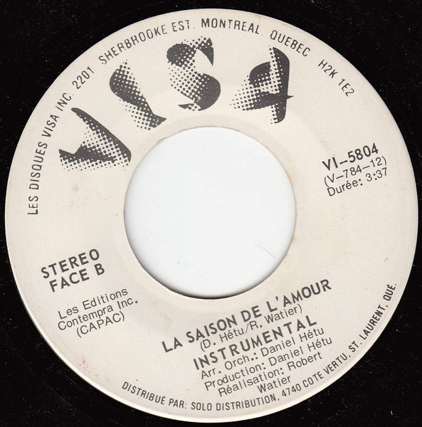 Dominique Michel / Jacques Thisdale - La Saison De L'amour | Les Disques Visa Inc. (VI-5804) - 2 Dominique Michel / Jacques Thisdale - La Saison De L'amour | Les Disques Visa Inc. (VI-5804) - 2