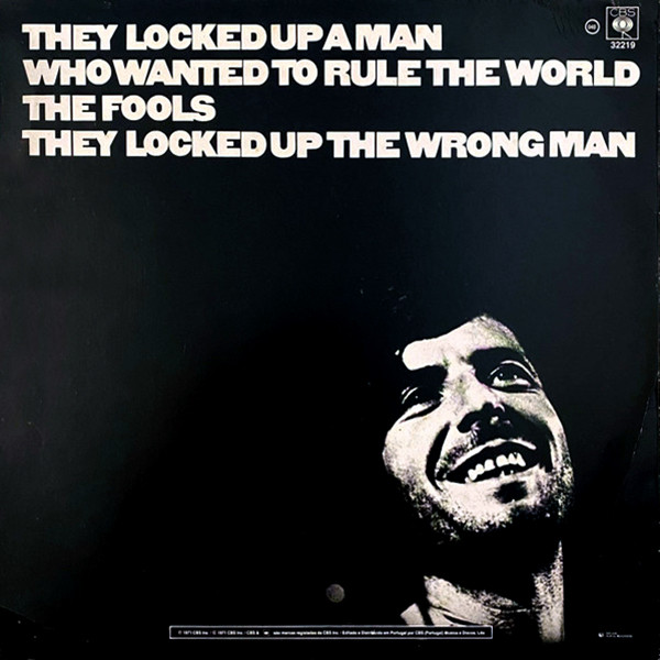 Leonard Cohen - Songs Of Love And Hate | CBS (CBS 32219) - 2
