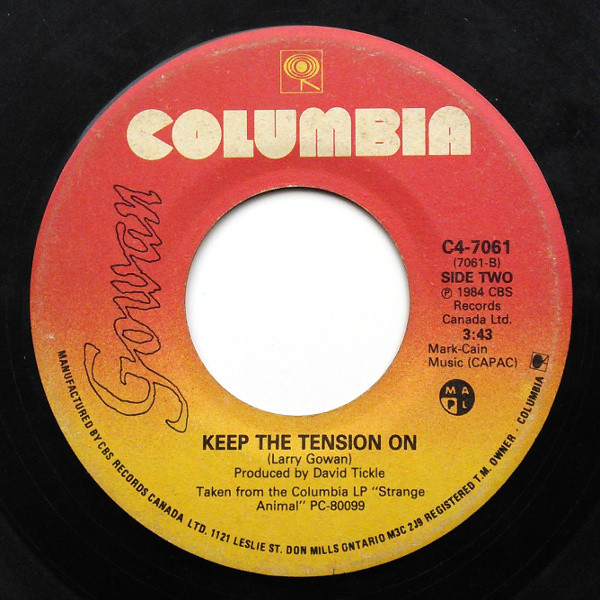 Gowan - A Criminal Mind (7") [Vinyl] | Columbia (C4-7061) - 3