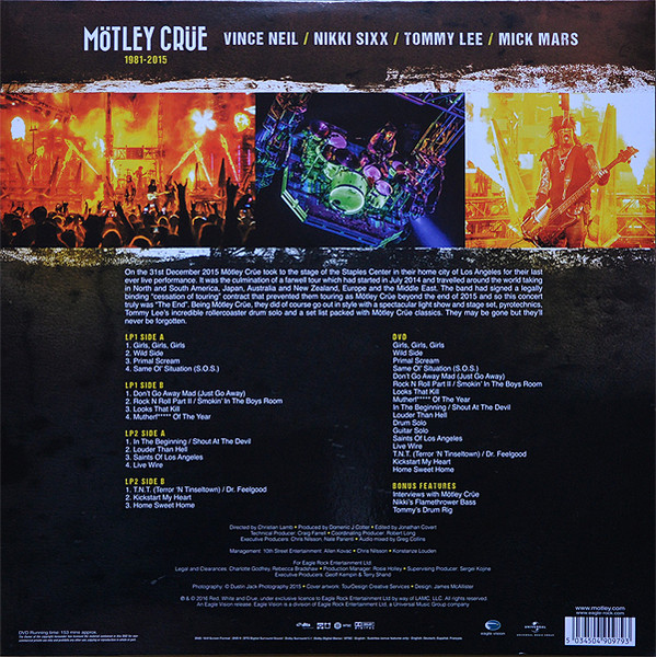 Mötley Crüe - The End - Live In Los Angeles | Eagle Vision (ERDVLP097) - 4 Mötley Crüe - The End - Live In Los Angeles | Eagle Vision (ERDVLP097) - 4